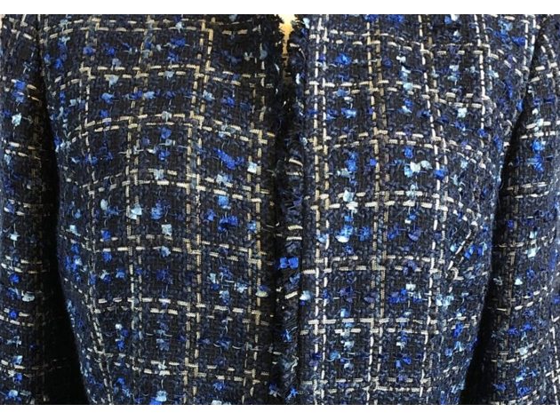 Calvin Klein Plus Size Tweed Jacket  Blue size 22