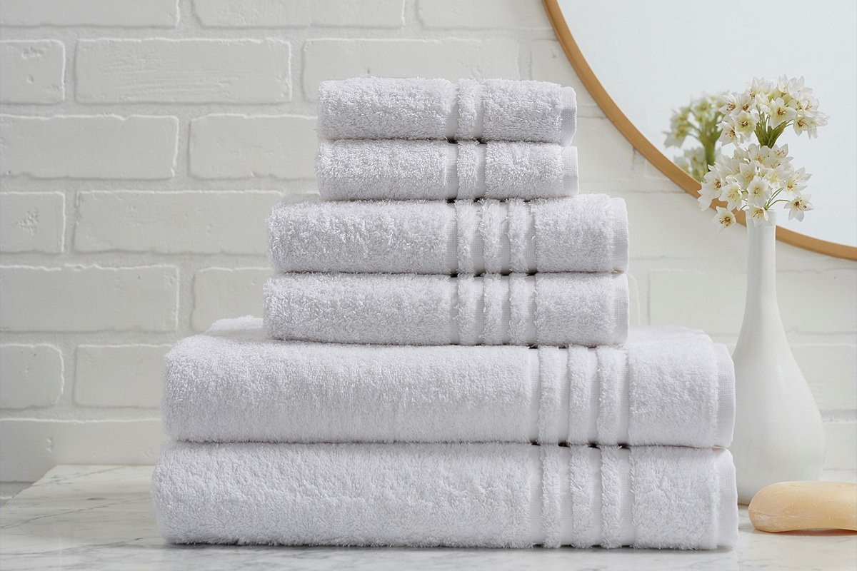Turkish Cotton 6-Piece Ensemble Towel Set, on sale for $33.99 when you use coupon code GOFORIT15