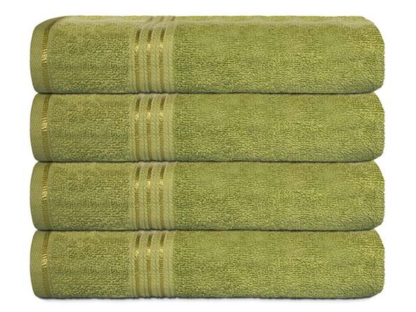 Hurbane Home 4 Piece Bath Towel Set Green - Product Image