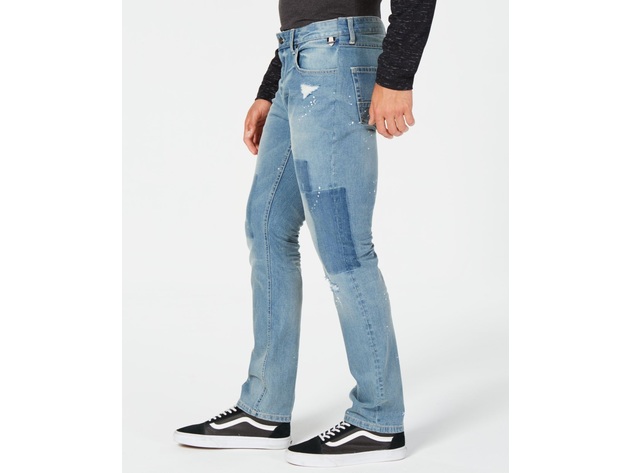 American Rag Men's Drift Paint Splatter Slim Stretch Size 32x32 ...