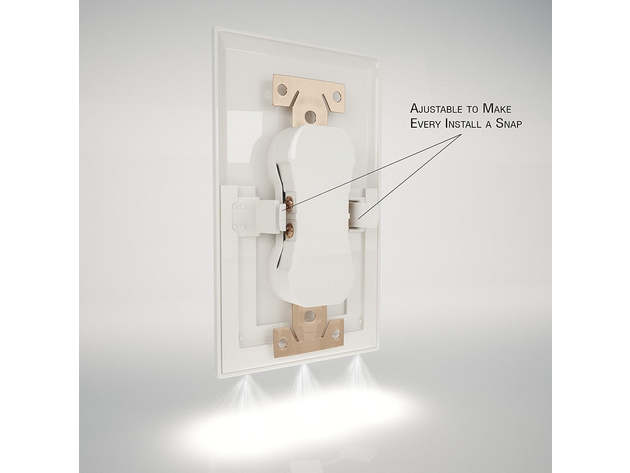 Outlet Cover with Built-In LED Night Light (Duplex/Rounded/5-Pack)