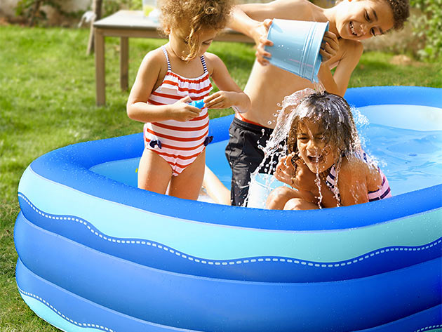 Sable 92" x 56" x 20" Rectangular Inflatable Pool