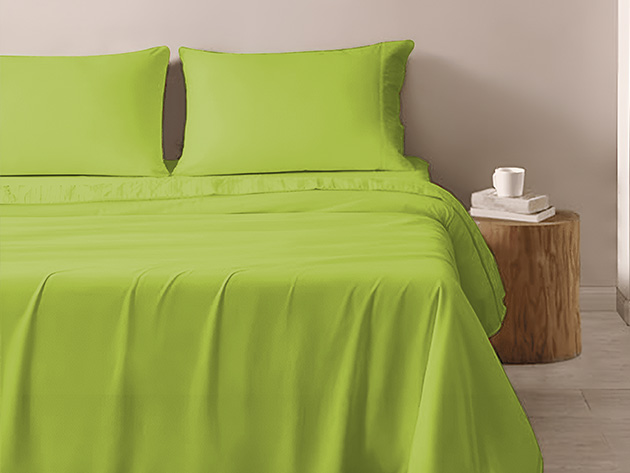 3-Piece Microfiber Sheet Set (Green/Twin)