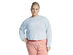 Nike Women's  Sportswear Plus Cropped Crew Sweatshirts Blue Size 2X