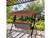 Costway 3 Seat Patio Canopy Swing Glider Hammock Cushioned Steel Frame Backyard Coffee - Coffee