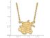 10k Yellow Gold Wichita State Large Shocker Pendant Necklace