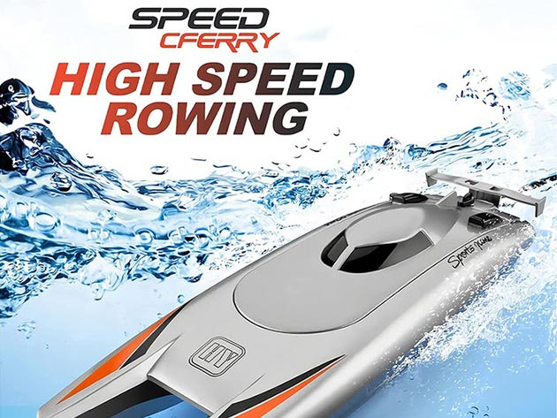 Remote Control Boat with Sport Spoiler & Dual Motors