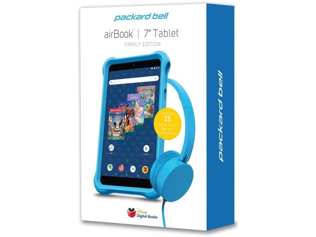 Packard Bell Disney airBook 7" Kids Tablet with Expanded Accessory Bundle - Blue (New)