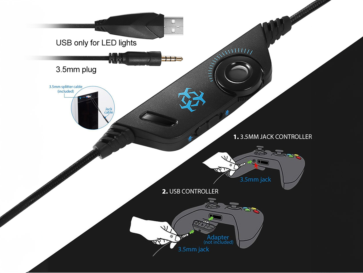 Dragon G3X Ultra Flexible Wired Gaming Headset with Mic (Red)