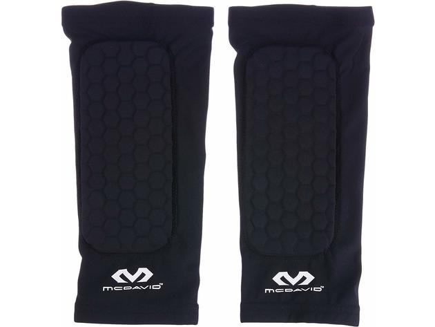 McDavid MD651 Hex Forearm Compression Elbow Sleeves, X-Small: 7 Inches - 8 Inches, Black