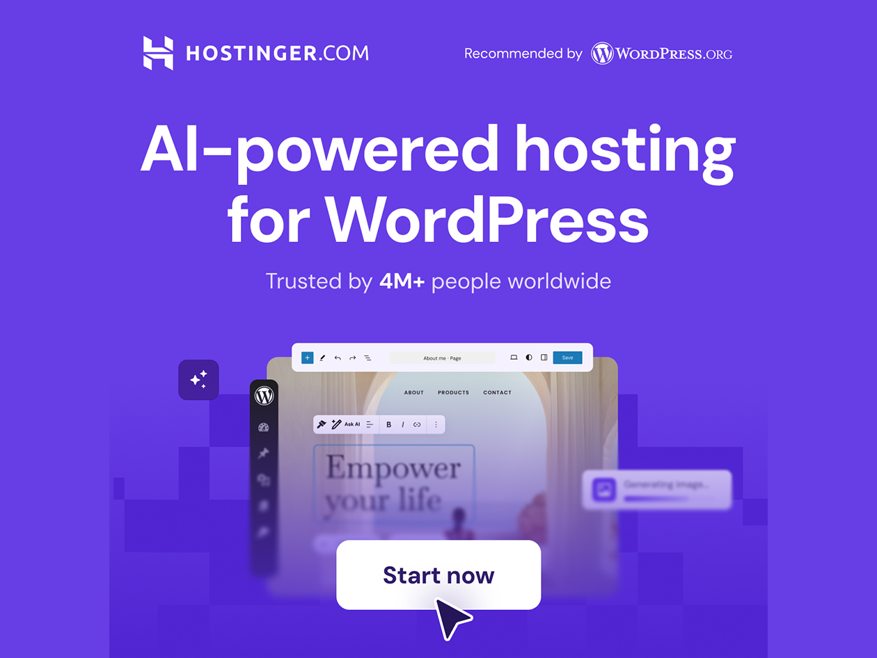 Hostinger  Web Hosting for Managed WordPress: (Business/ 1 Year Subscription)
