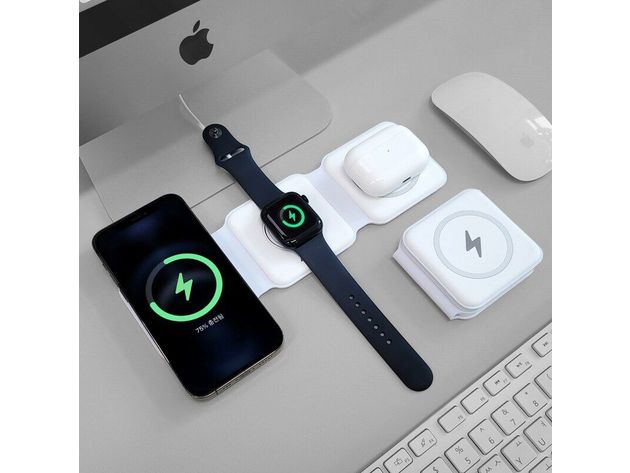 3-in-1 Magnetic Wireless Charging Pad