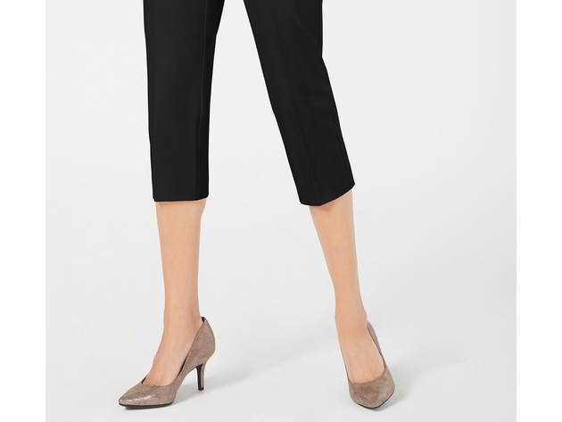 Alfani Women's Straight-Leg Capri Pants Black Size 4