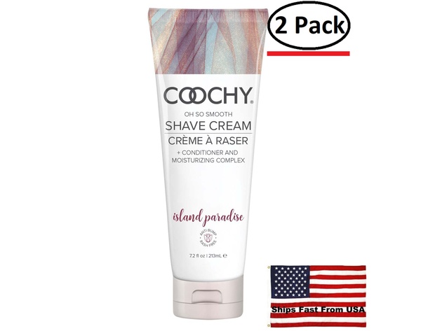 ( 2 Pack ) Coochy Shave Cream - Island Paradise - 7.2 Oz
