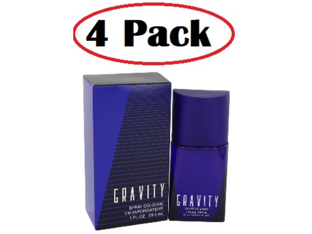 4 Pack of GRAVITY by Coty Cologne Spray 1 oz