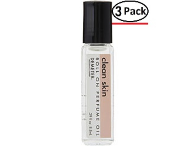 DEMETER by Demeter CLEAN SKIN ROLL ON PERFUME OIL .29 OZ for UNISEX ---(Package Of 3)