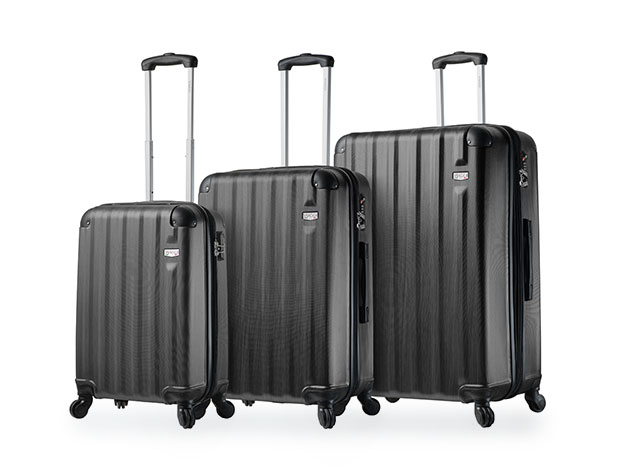Abruzzo 3-Piece Luggage Set (Silver)