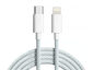 6.5' Pastel USB-C to Lightning Charging Cable White