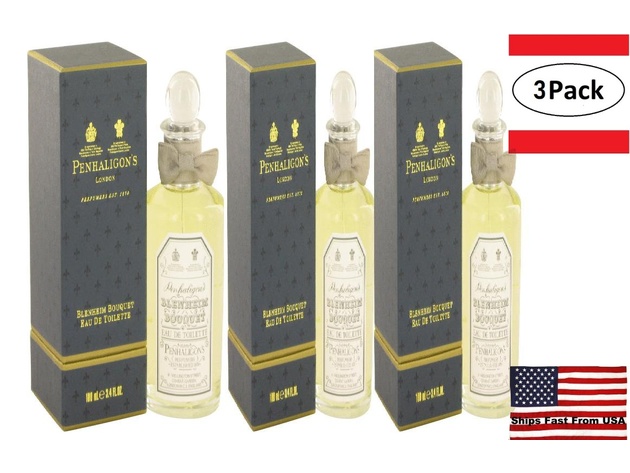 3 Pack Blenheim Bouquet by Penhaligon's Eau De Toilette Spray 3.4 oz for Men