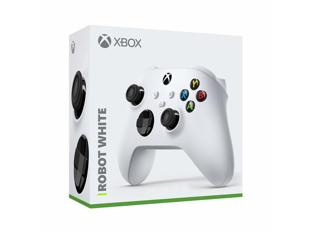Microsoft QAS-00001 Xbox Wireless Video Game Core Controller - Robot White (Refurbished, No Retail Box)