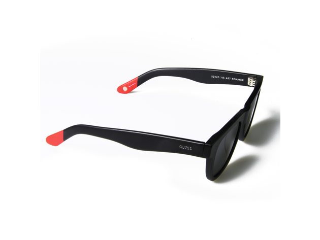 Roamer Sunglasses Matte Black - Red / Smoke