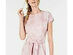Ideology Women's Printed Tie-Front T-Shirt Dress Pink Size Extra Large