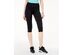 Material Girl Juniors Lace Up Cropped Leggings Black Size Extra Small