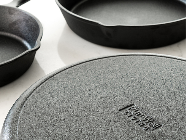 Pur Extra Large Cast Iron Pans Cookware: 3-Piece Set