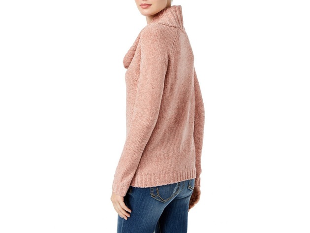 I-N-C Women's Chenille Pullover Sweater Pink Size X-Large