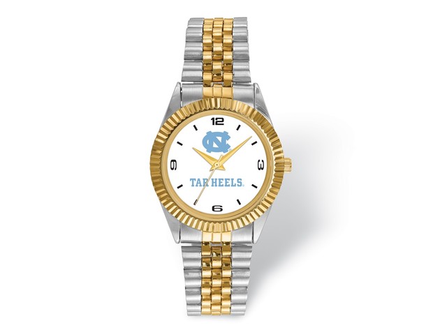 LogoArt Mens University of North Carolina Pro Two-tone Watch