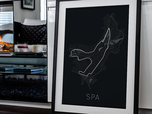 The Twists of Fate Spa-Francorchamps Poster (18"x 24")
