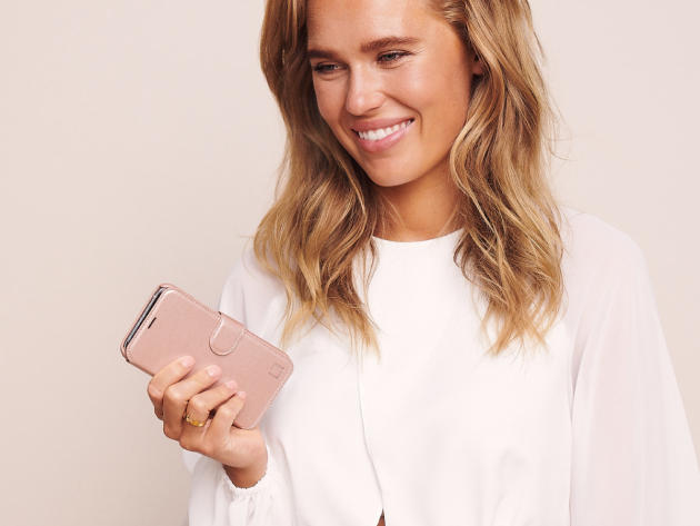 LUPA Legacy iPhone 13 Pro Wallet Case (Rose Gold)