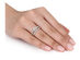 Princess Cut Diamond Engagement Ring & Wedding Band Set 1.0 Carat (ctw Color H-I Clarity I2-I3 ) in 14K White & Yellow Gold - 10