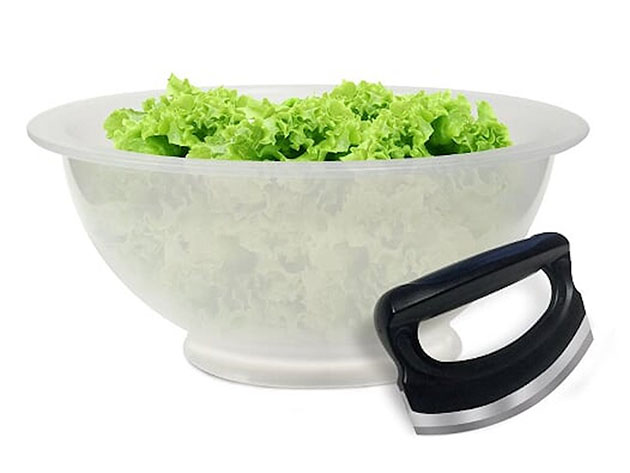 Ronco Salad-O-Matic Family-Size Salad Bowl & Rocker