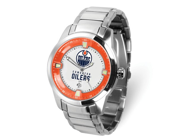 NHL Mens Edmonton Oilers Titan Watch