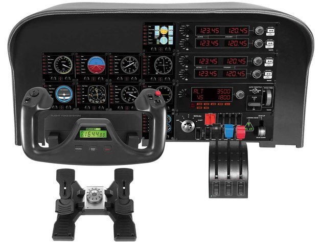 Logitech G Pro 945-000068 Flight and Accurate Self-Centering Rudder Pedals (Used, Damaged Retail Box)