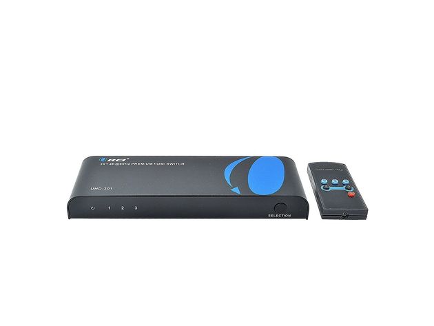 Orei 3x1 2.0 3-Port HDMI Powered 2 HDMI Input - 1 USB-C Switcher for Full 4K X 2K @ 60HZ HD 1080P & 3D Support