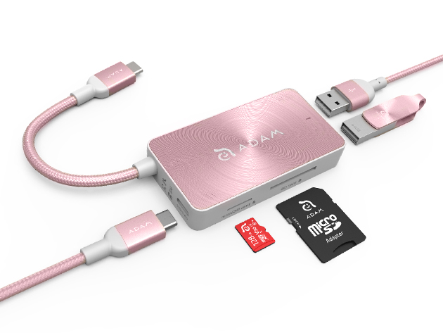 CASA Hub + PeAk USB Adapter Bundle (Rose Gold)