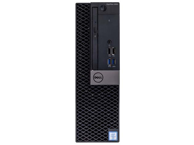 Dell Optiplex 5050 Desktop | Quad Core Intel i5 (3.2GHz) | 16GB DDR4 RAM | 500GB SSD | Windows 10 Pro (Refurbished) + 2 - 22" LCD Monitors