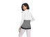 Two-Tone Cowl Neck Pullover with Thumb Holes (White)