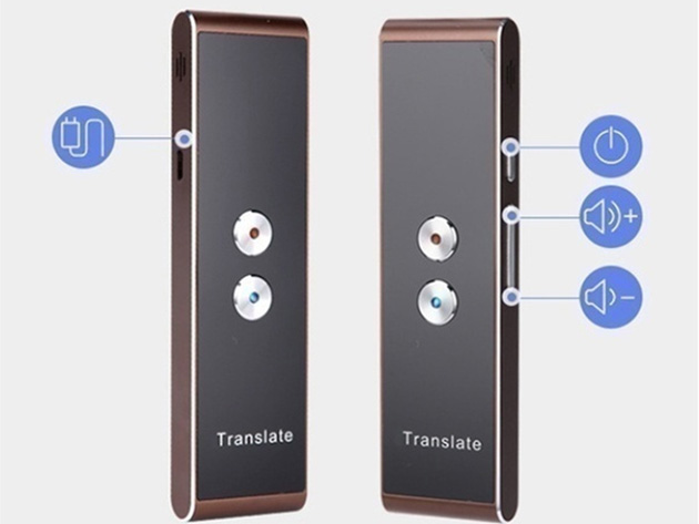 Mini Portable Smart Instant Voice Translator (Gold)
