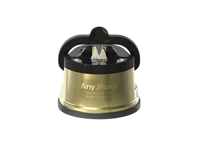 AnySharp PRO Chef Knife Sharpener (Brass)
