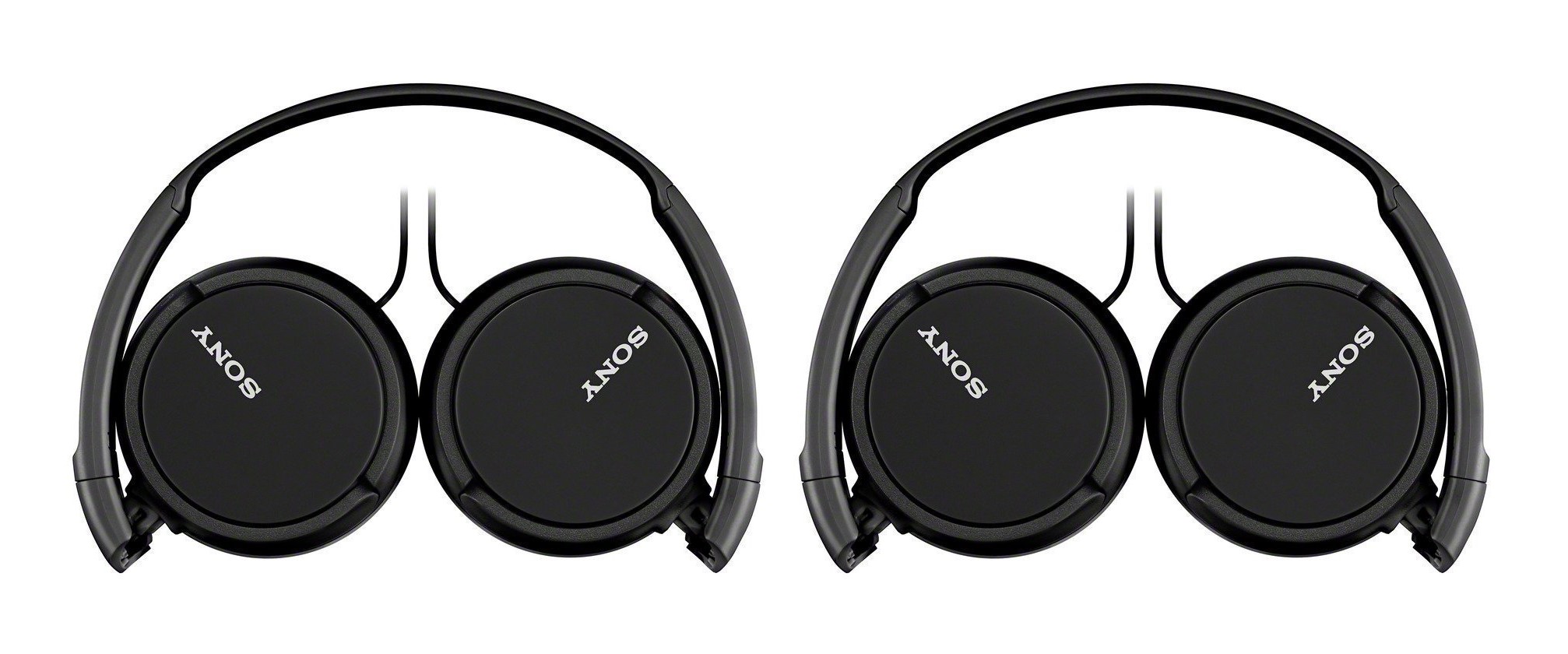 2-PACK Sony MDR-ZX110AP Extra Bass Wired Headphones with Microphone,  Smartphone Headset for iPhone & Android with In-Line Remote & Microphone,  30mm Drivers, Black (Refurbished) | StackSocial