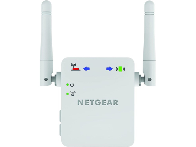 NETGEAR WN3000RP-100NAS N300 Wall Plug Version Wi-Fi Range Extender, White