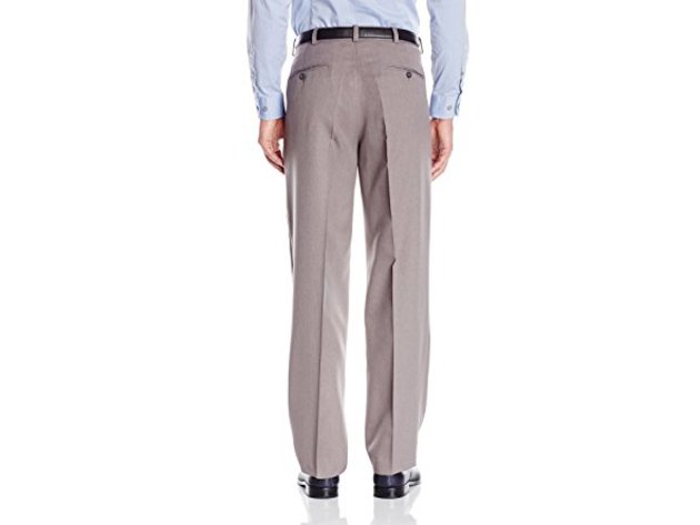 Kenneth Cole Reaction Men's Vertical Texture Modern-Fit Flat-Front Pant  Grey,  32x30