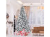 9 Foot Snow Flocked Unlit Hinged Artificial Christmas Tree 