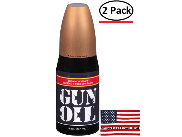 ( 2 Pack ) Gun Oil Silicone Lubricant 8 Oz