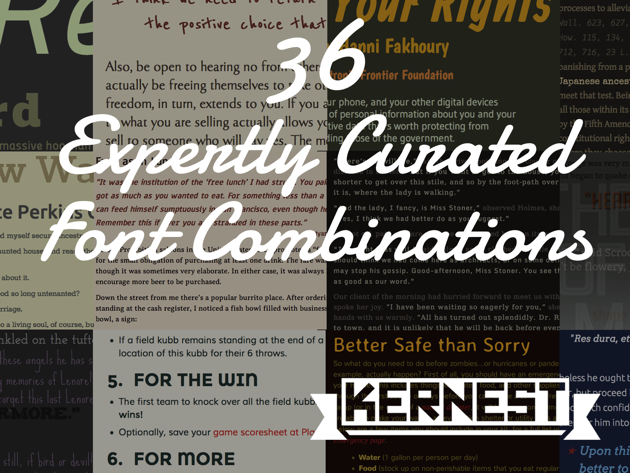 The Kernest Konstellation Font Bundles