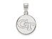 10k White Gold Georgia Technology Medium Disc Pendant