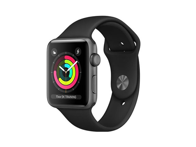 Series 3 Apple Watch With GPS (42mm/Black Sports Band)